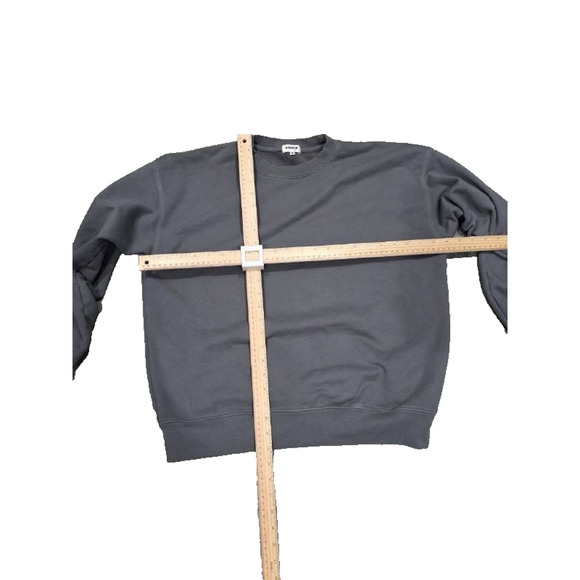 Asher RELAXED PULLOVER SWEATSHIRT Y2K cotton Vintage Gray Medium A004176 - Picture 2 of 6